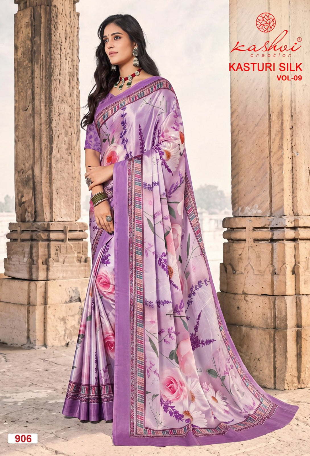 Kasturi Silk Vol 9 Kashvi Creation Sarees Exporter