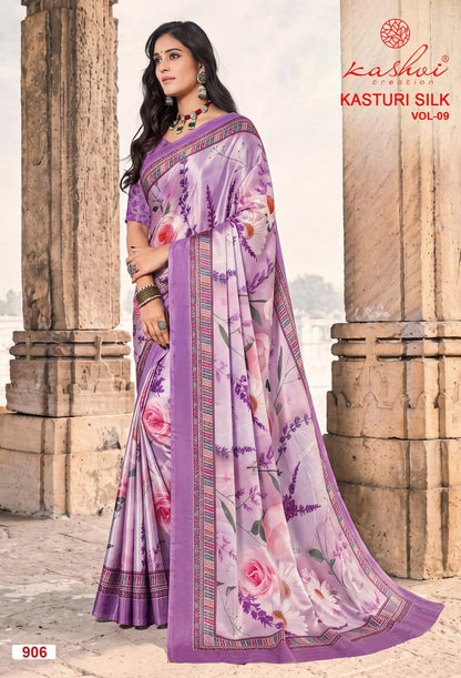 Kasturi Silk Vol 9 Kashvi Creation Sarees Exporter