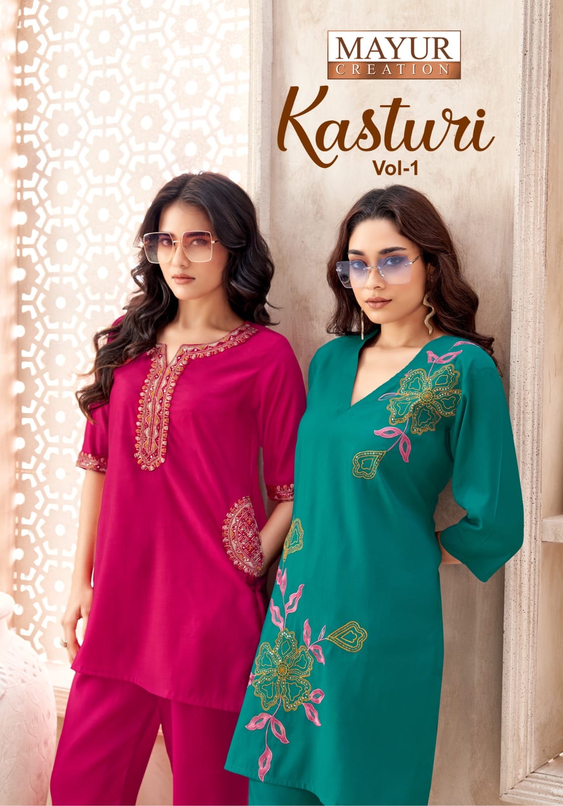 Kasturi Vol 1 Mayur Creation Vatican Silk Kurti Bottom Set Wholesaler India