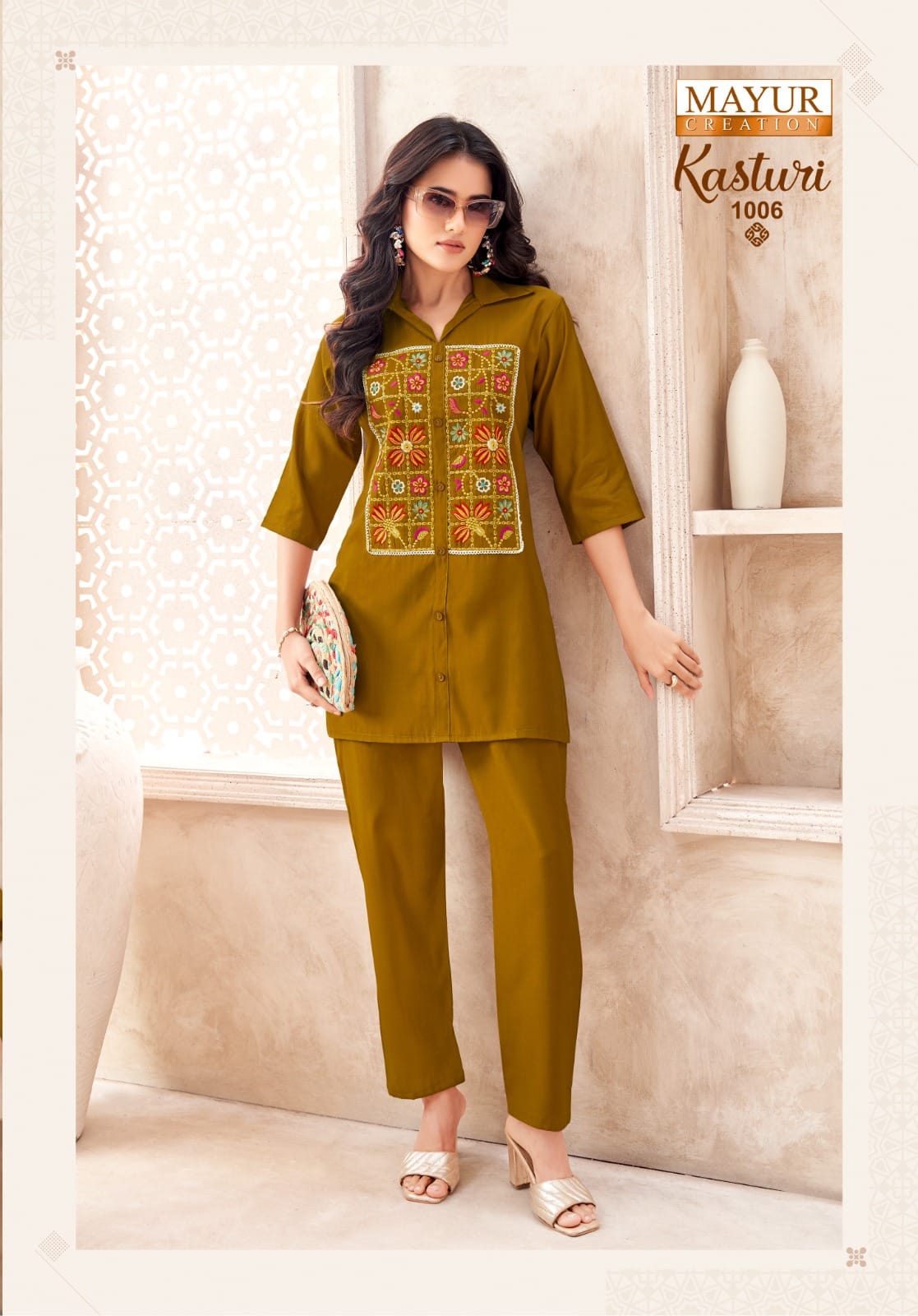 Kasturi Vol 1 Mayur Creation Vatican Silk Kurti Bottom Set Wholesaler India