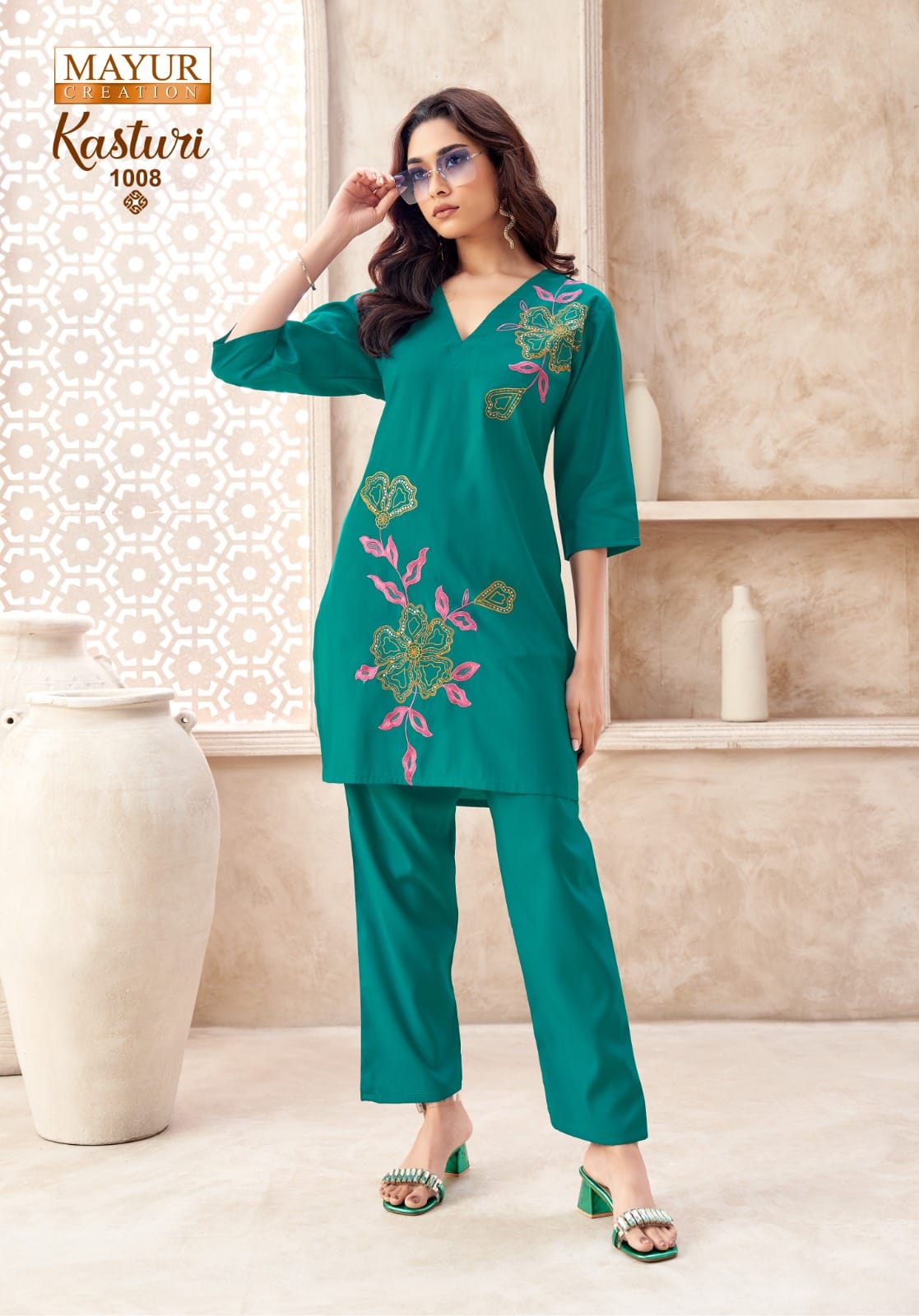 Kasturi Vol 1 Mayur Creation Vatican Silk Kurti Bottom Set Wholesaler India