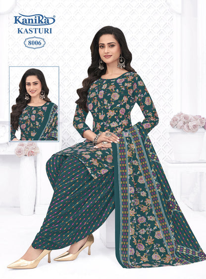 Kasturi Vol 8 Kanika Readymade Cotton Patiyala Suits Wholesaler Gujarat
