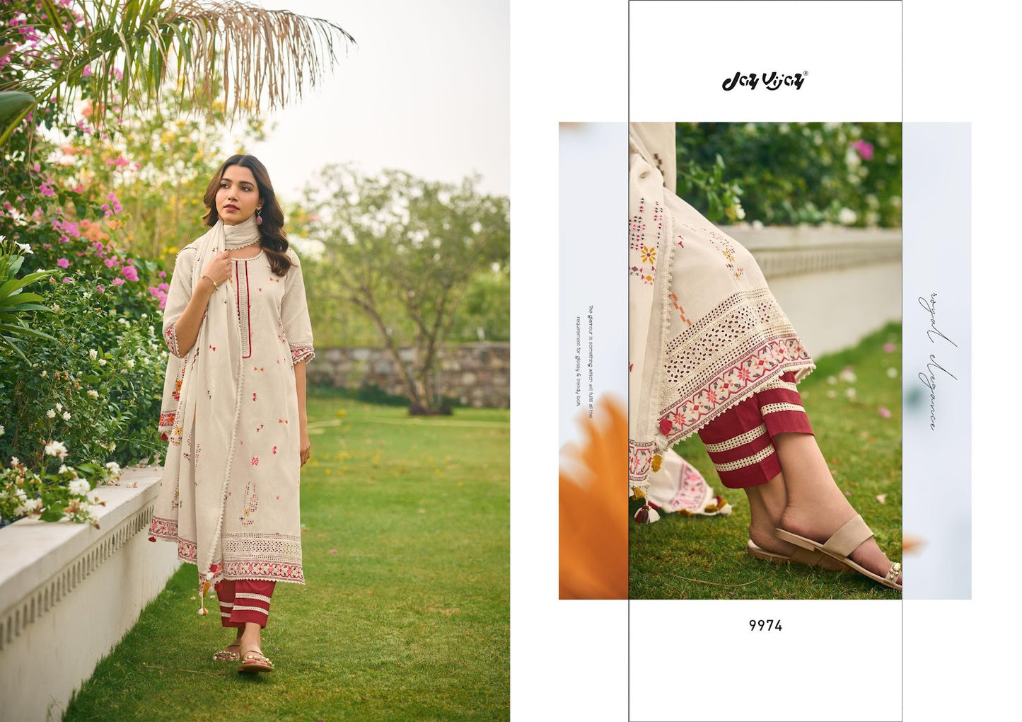 Kasuti Jay Vijay Pure Cotton Pant Style Suits Manufacturer
