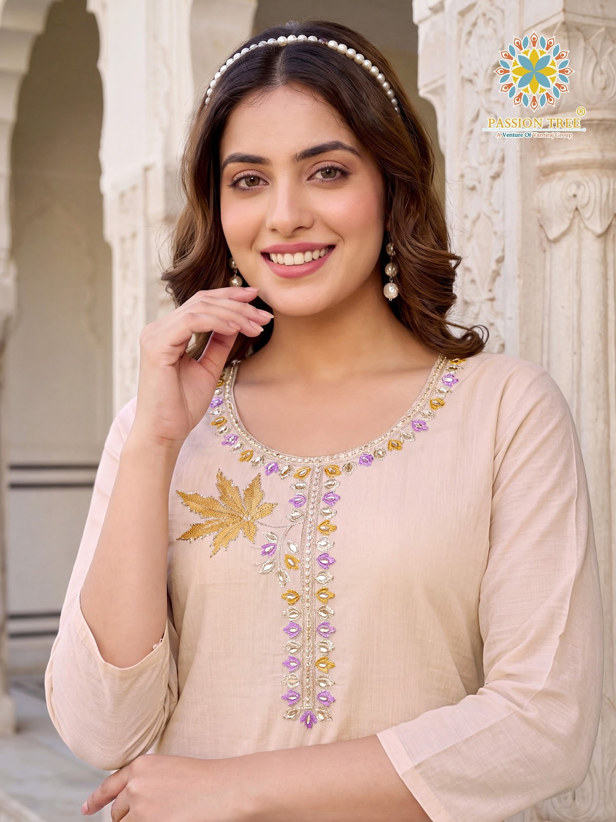 Kasuti Vol 3 Passion Tree Chanderi Readymade Plazzo Style Suits Exporter Ahmedabad
