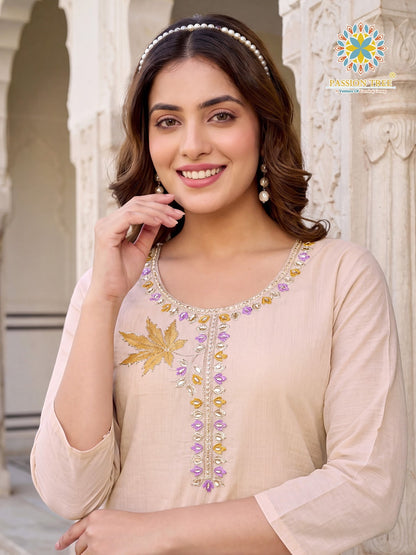 Kasuti Vol 3 Passion Tree Chanderi Readymade Plazzo Style Suits Exporter Ahmedabad