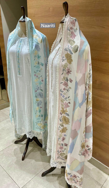 Kateek Naariti Muslin Pant Style Suits Wholesale