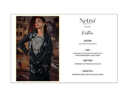 Katha Netra Premium Cotton Pant Style Suits Supplier Ahmedabad