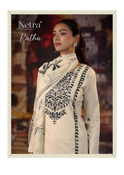 Katha Netra Premium Cotton Pant Style Suits Supplier Ahmedabad