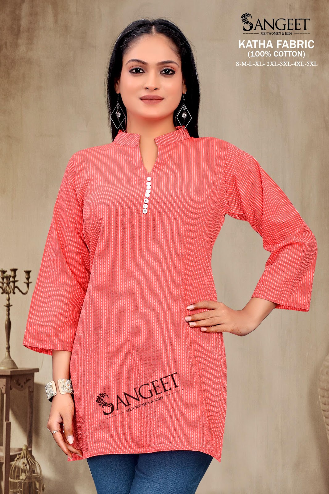 Katha Sangeet Cotton Short Kurtis Wholesaler Gujarat