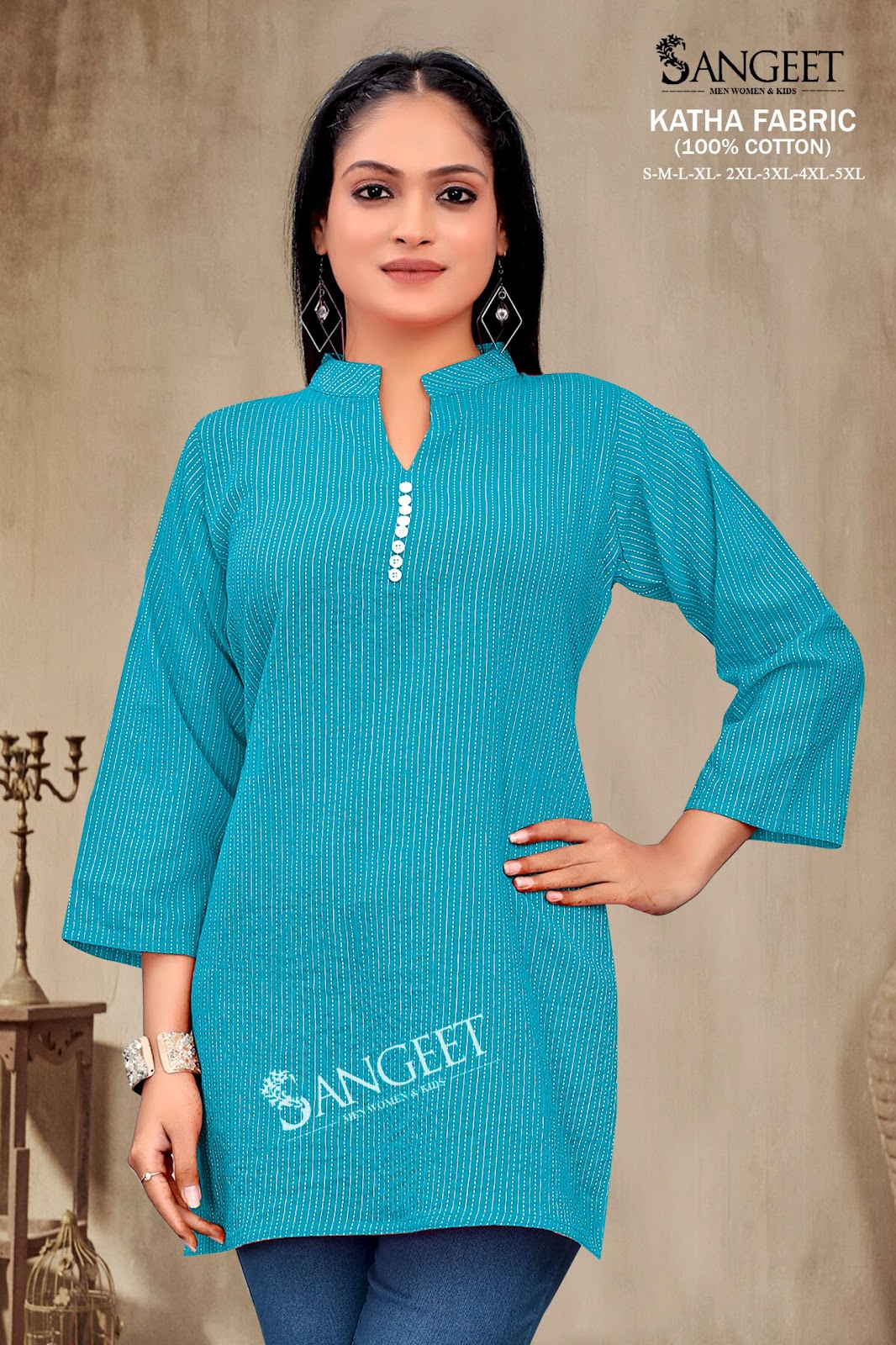 Katha Sangeet Cotton Short Kurtis Wholesaler Gujarat