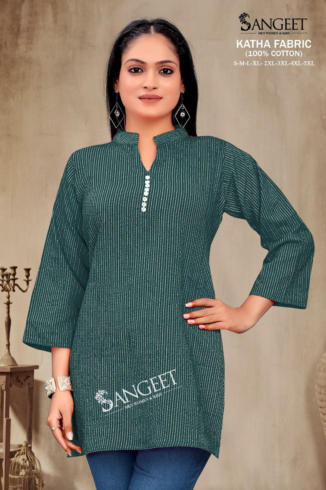Katha Sangeet Cotton Short Kurtis Wholesaler Gujarat