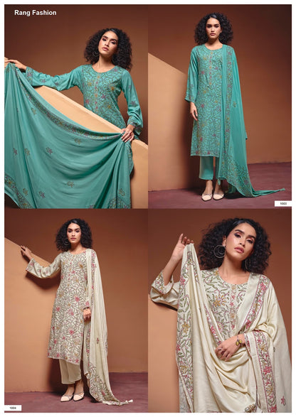 Kathaa Rang Fashion Pashmina Suits Supplier Ahmedabad