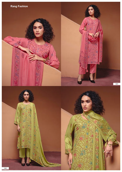 Kathaa Rang Fashion Pashmina Suits Supplier Ahmedabad