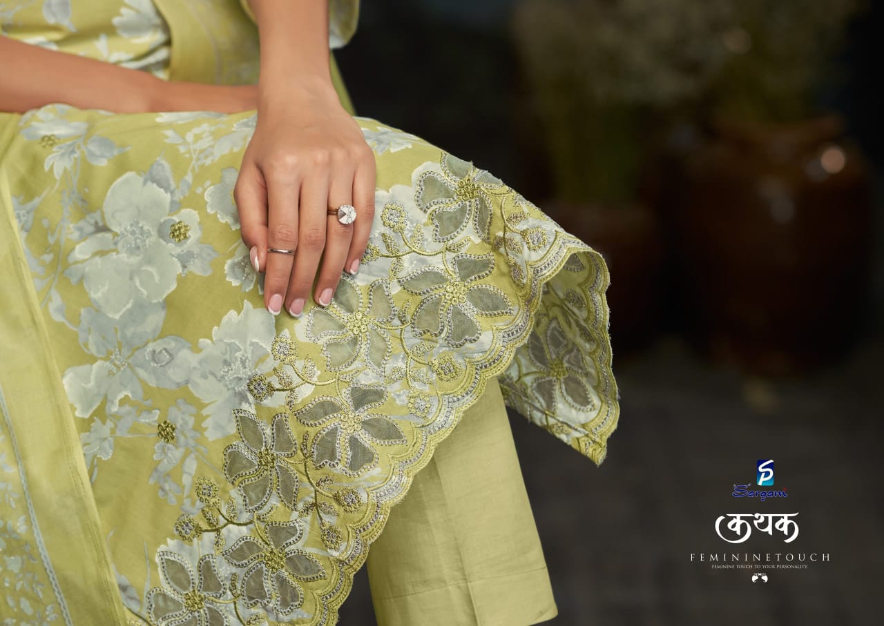 Kathak 2667 Sargam Prints Cambric Print Pant Style Suits Wholesale Rate