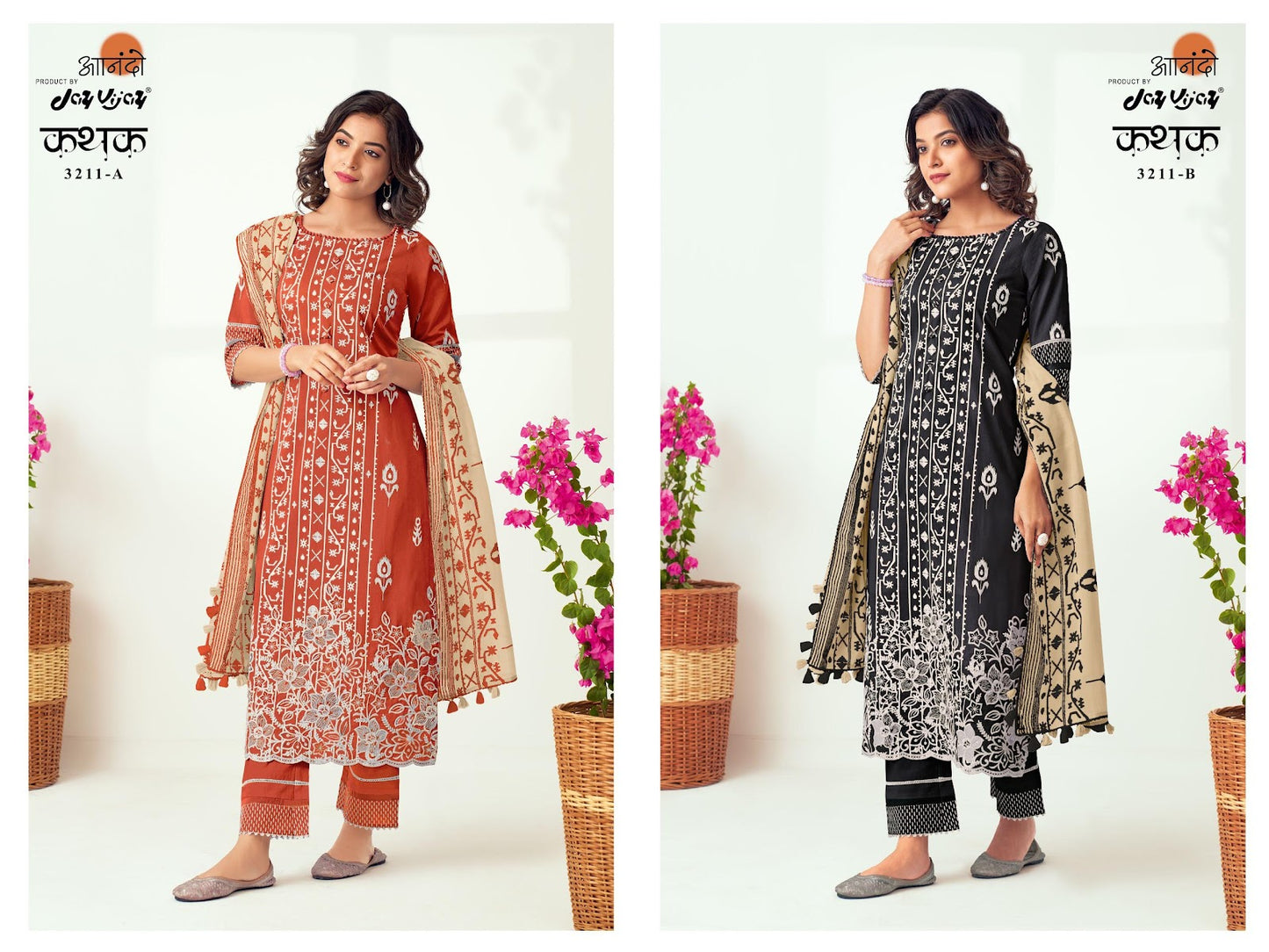 Kathak 3211 Anando Jay Vijay Cotton Pant Style Suits Manufacturer Gujarat