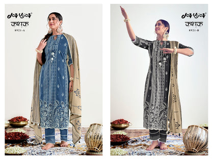 Kathak 8921 Jay Vijay Pure Cotton Pant Style Suits Wholesaler