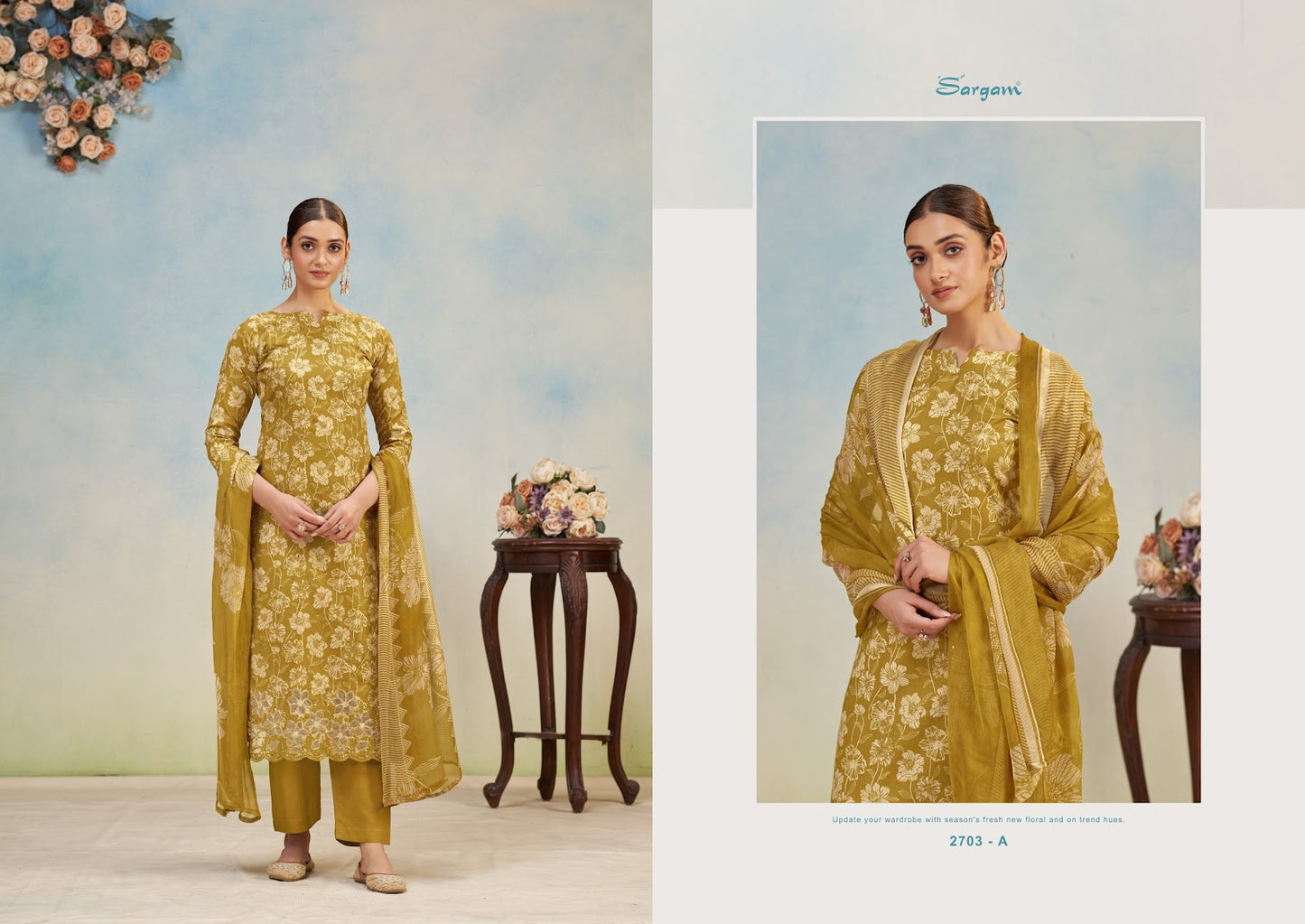 Kathak Vol 3 Sargam Prints Cambric Pant Style Suits Exporter Gujarat