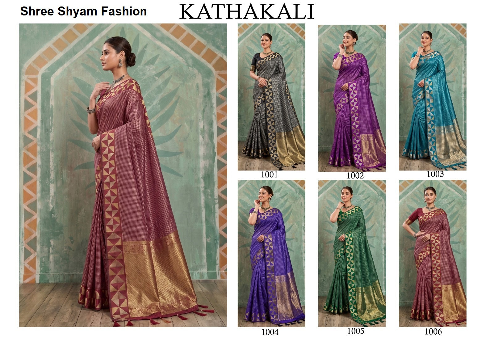 Kathakali Shree Shyam Fashion Art Silk Sarees Manufacturer Ahmedabad