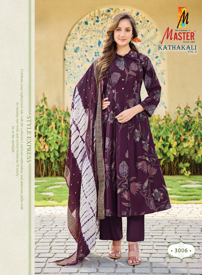 Kathakali Vol 3 Master Gadwal Readymade Anarkali Suits Manufacturer Ahmedabad