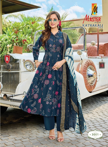 Kathakali Vol 3 Master Gadwal Readymade Anarkali Suits Manufacturer Ahmedabad