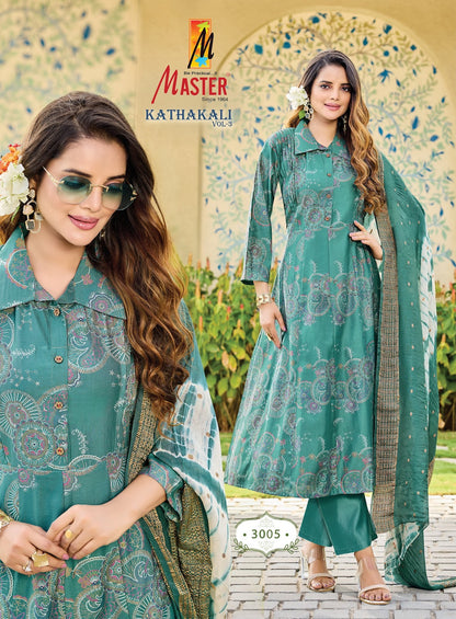 Kathakali Vol 3 Master Gadwal Readymade Anarkali Suits Manufacturer Ahmedabad
