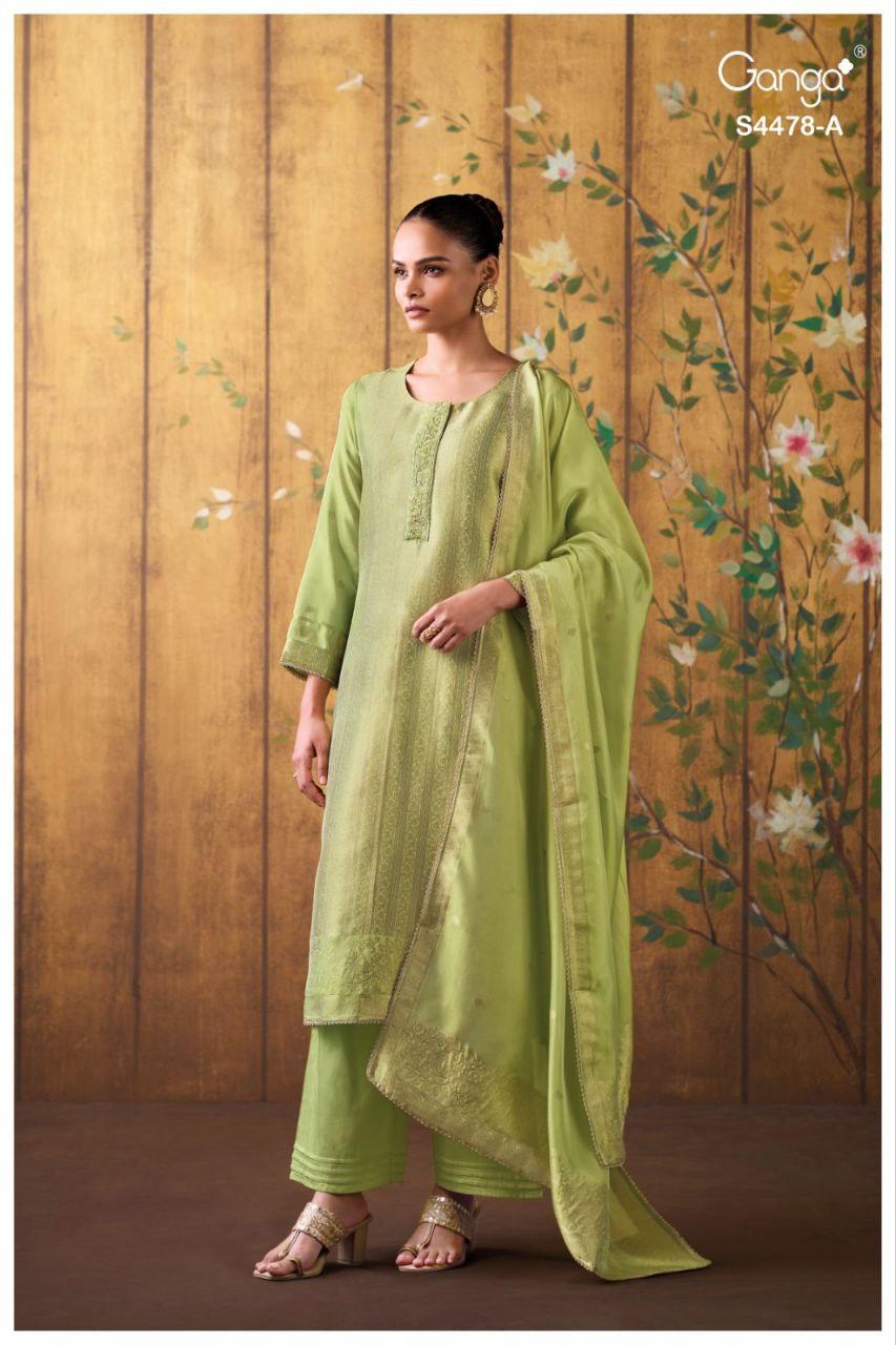 Katriel 4478 Ganga Viscose Pant Style Suits Wholesaler India