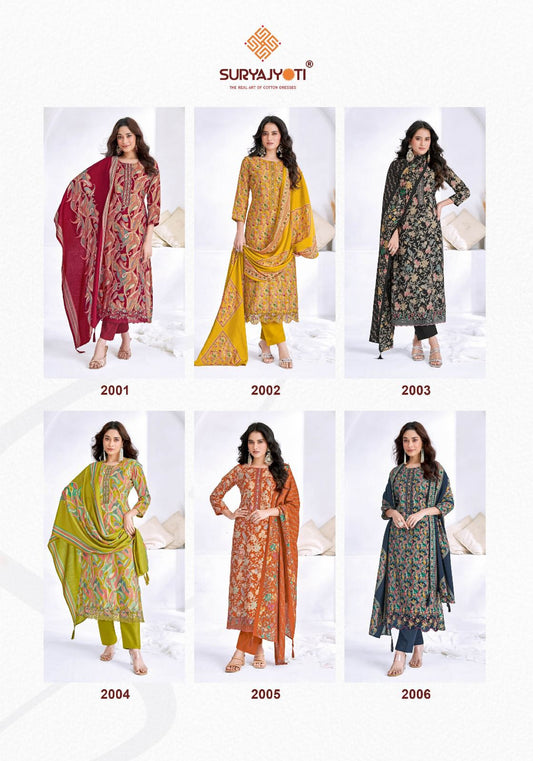 Katrina Vol 2 Suryajyoti Modal Silk Readymade Pant Style Suits Wholesaler