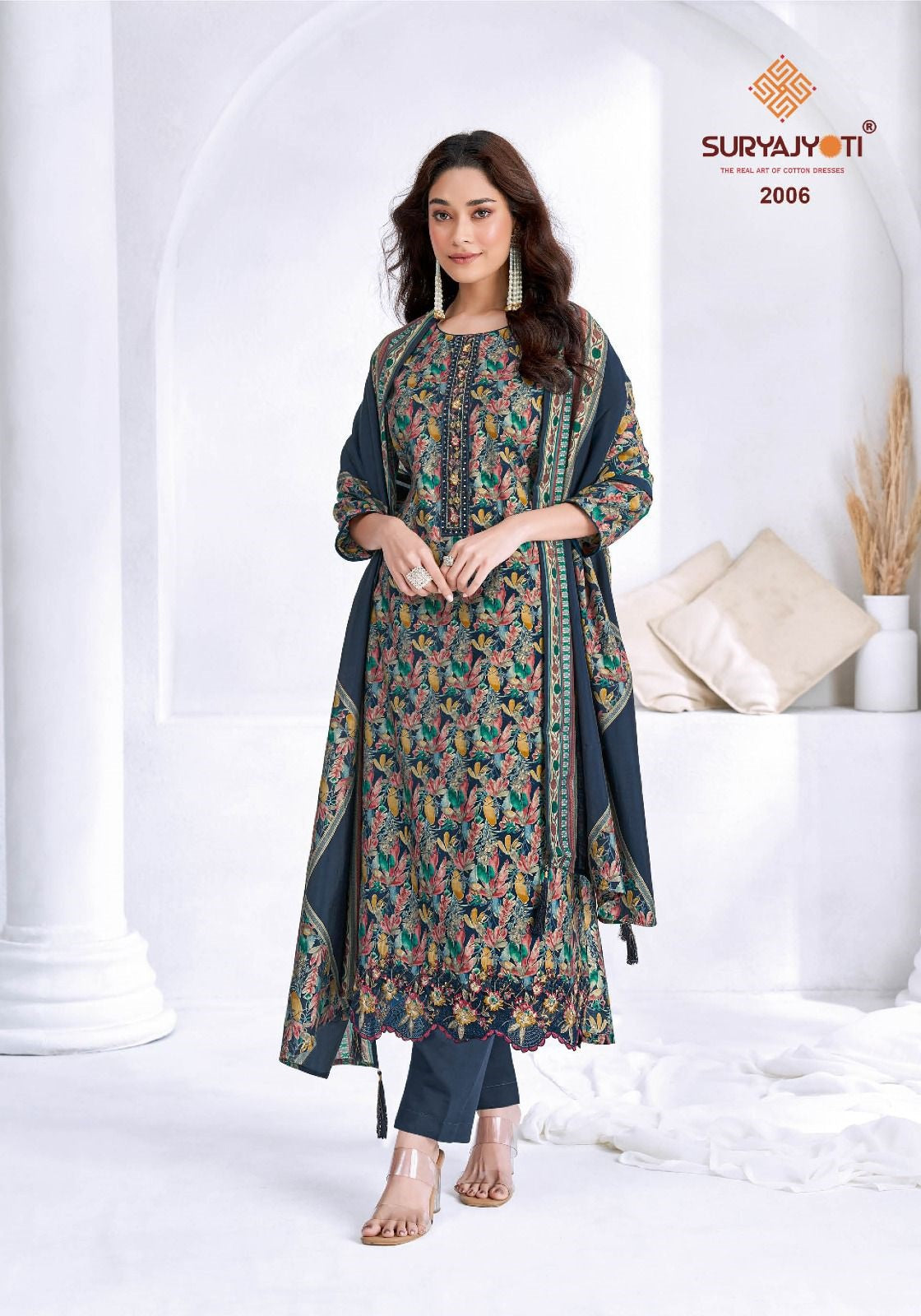 Katrina Vol 2 Suryajyoti Modal Silk Readymade Pant Style Suits Wholesaler
