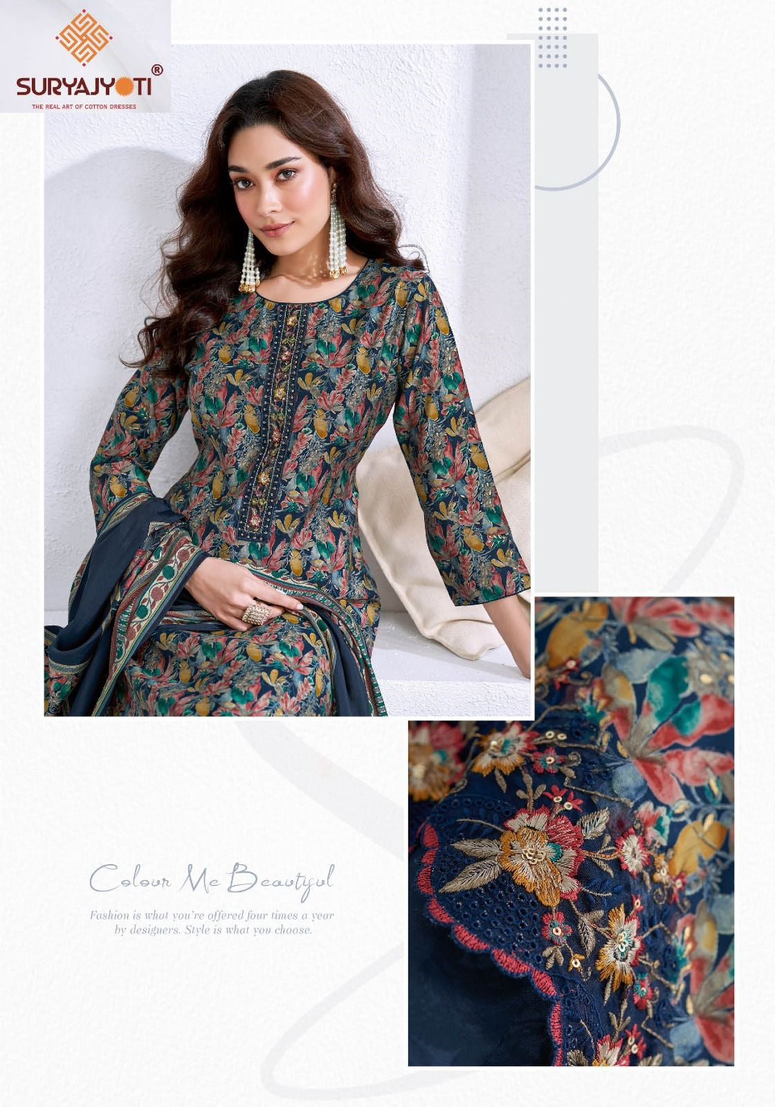 Katrina Vol 2 Suryajyoti Modal Silk Readymade Pant Style Suits Wholesaler