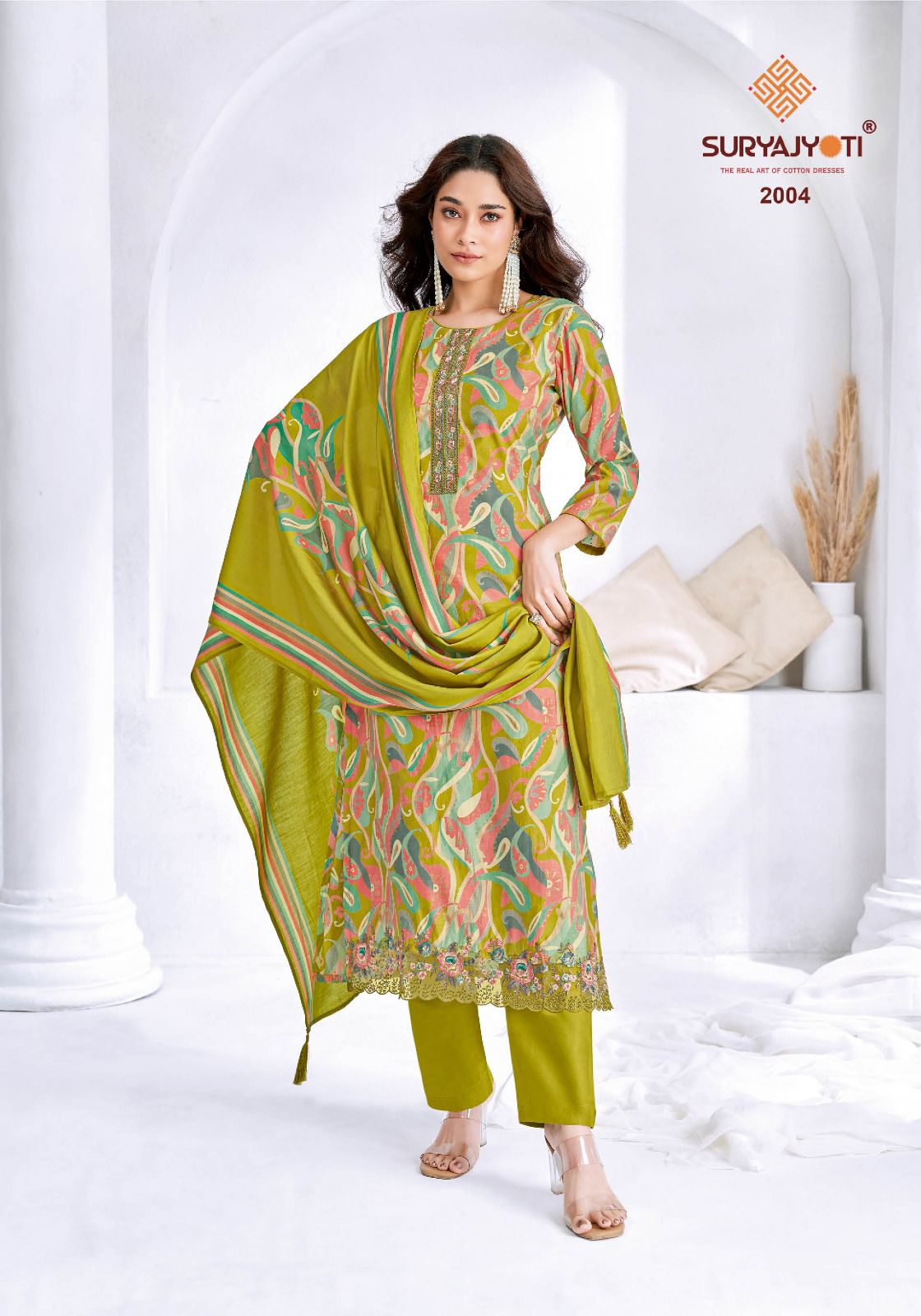 Katrina Vol 2 Suryajyoti Modal Silk Readymade Pant Style Suits Wholesaler