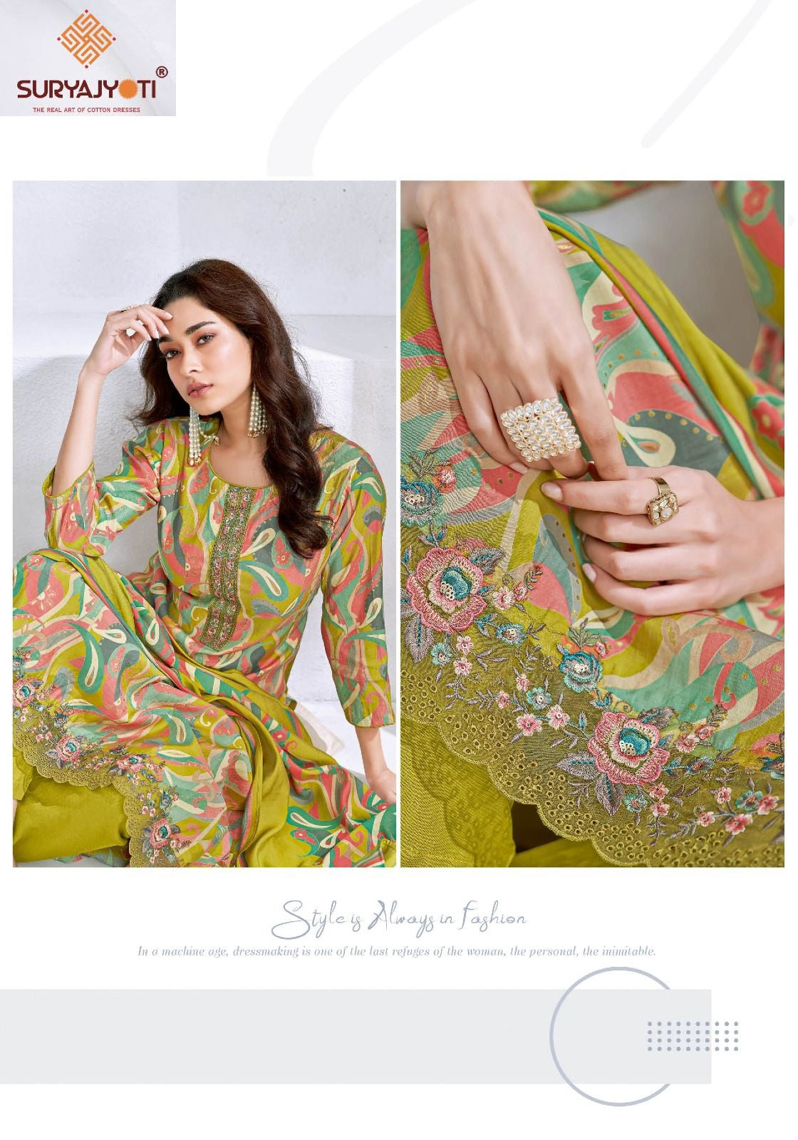 Katrina Vol 2 Suryajyoti Modal Silk Readymade Pant Style Suits Wholesaler