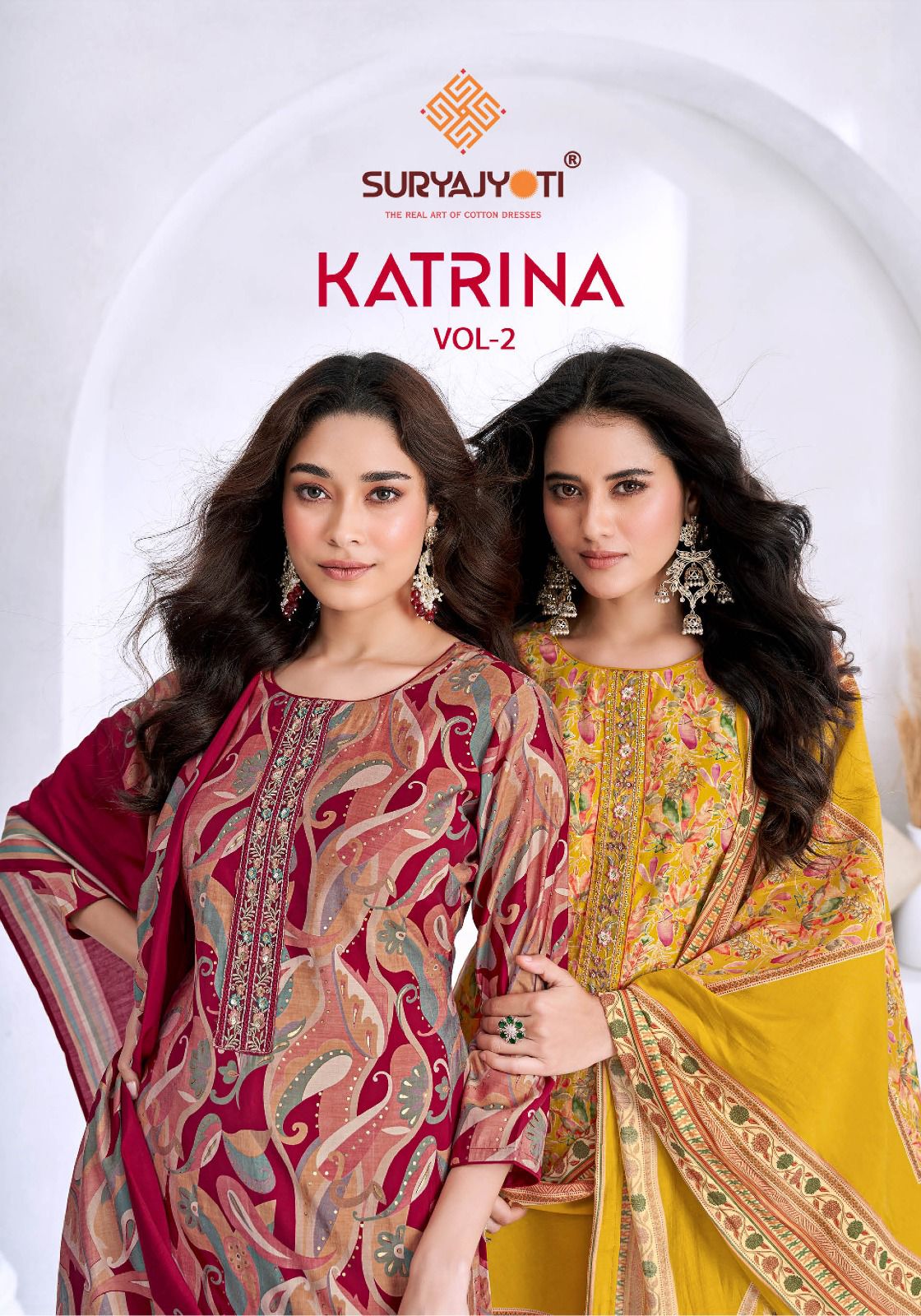 Katrina Vol 2 Suryajyoti Modal Silk Readymade Pant Style Suits Wholesaler