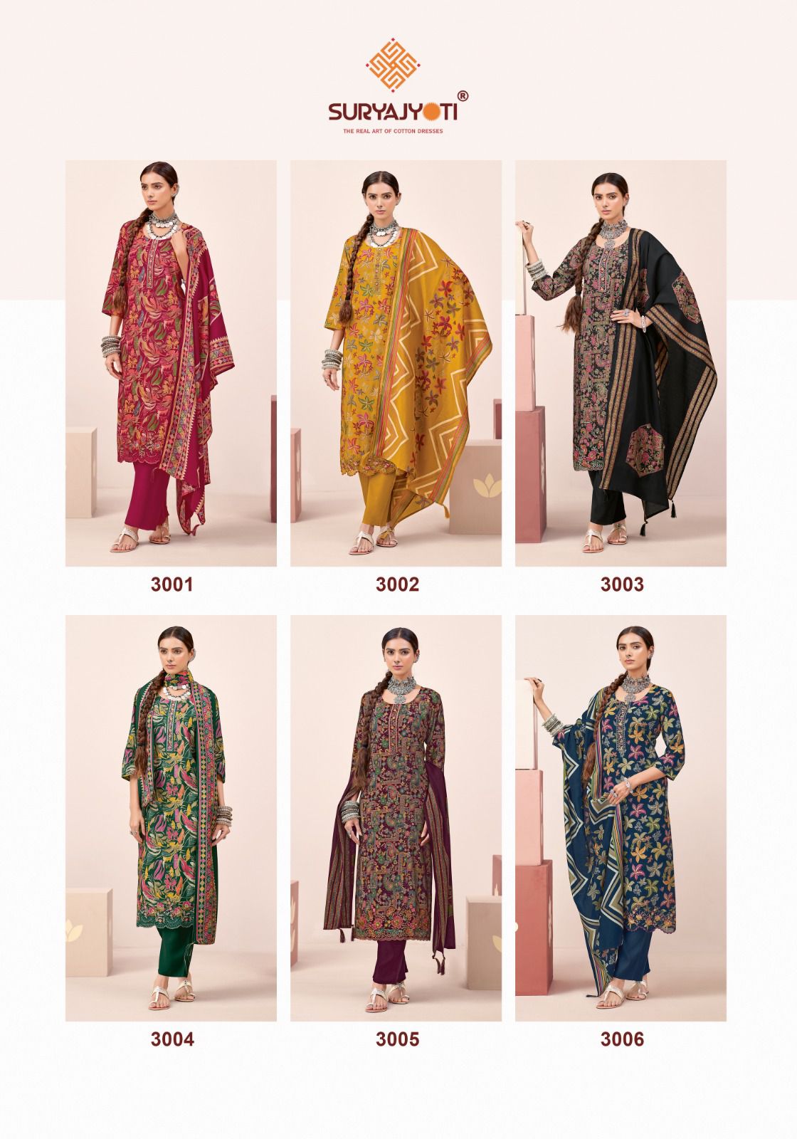 Katrina Vol 3 Suryajyoti Modal Silk Karachi Readymade Suits Supplier Ahmedabad