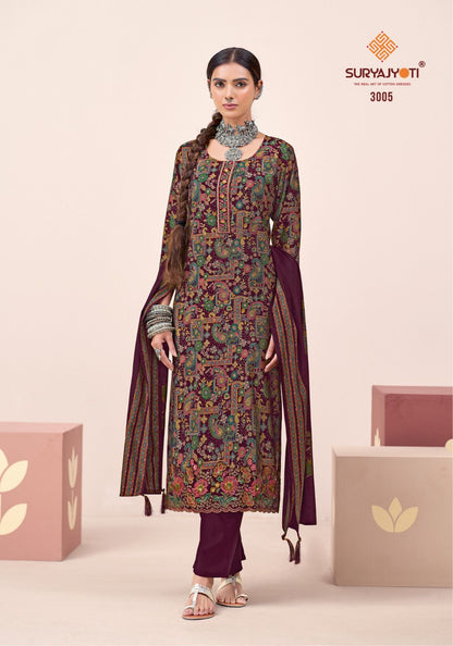 Katrina Vol 3 Suryajyoti Modal Silk Karachi Readymade Suits Supplier Ahmedabad