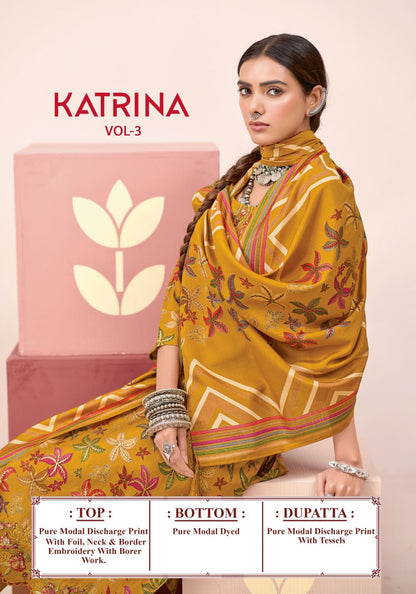 Katrina Vol 3 Suryajyoti Modal Silk Karachi Readymade Suits Supplier Ahmedabad