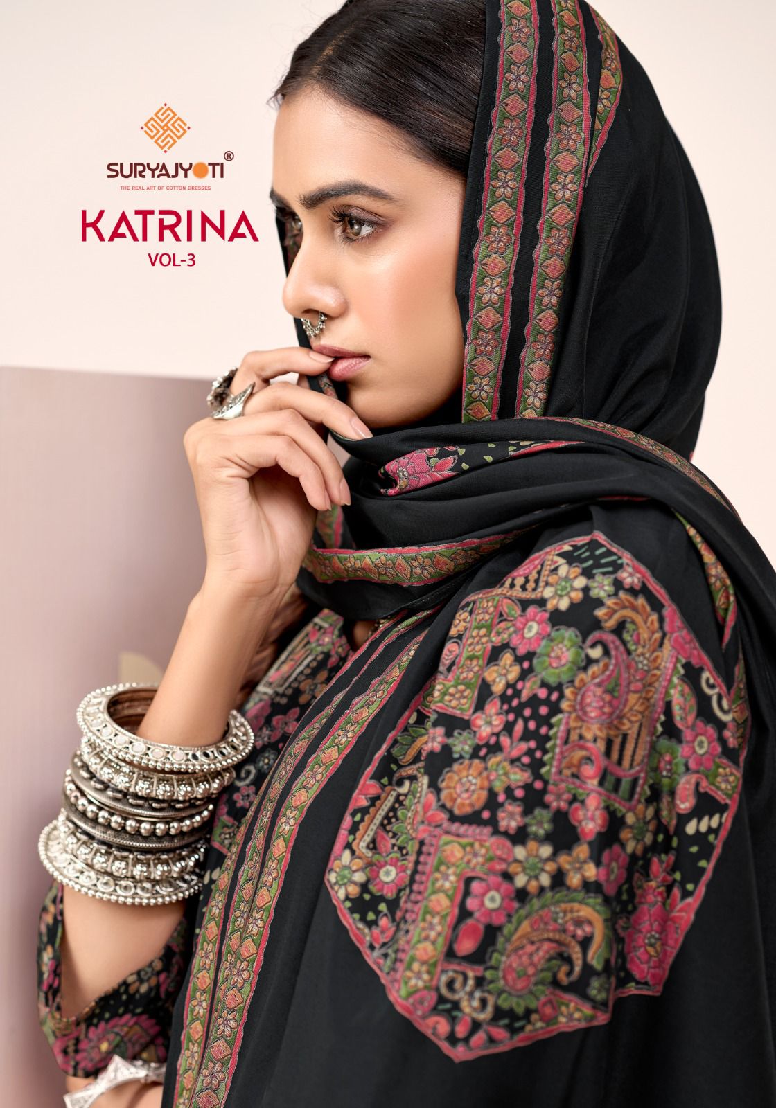 Katrina Vol 3 Suryajyoti Modal Silk Karachi Readymade Suits Supplier Ahmedabad