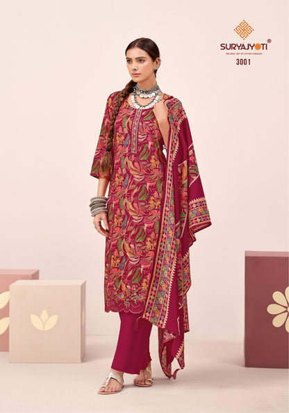 Katrina Vol 3 Suryajyoti Modal Silk Karachi Readymade Suits Supplier Ahmedabad