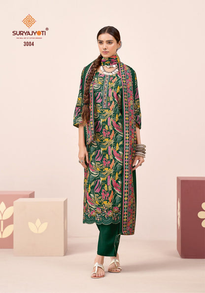 Katrina Vol 3 Suryajyoti Modal Silk Karachi Readymade Suits Supplier Ahmedabad