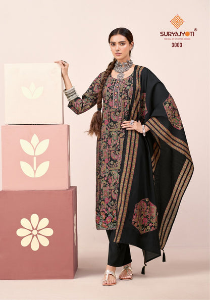 Katrina Vol 3 Suryajyoti Modal Silk Karachi Readymade Suits Supplier Ahmedabad