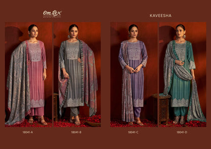 Kaveesha Omtex Pashmina Suits Manufacturer Ahmedabad