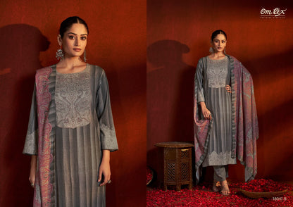 Kaveesha Omtex Pashmina Suits Manufacturer Ahmedabad