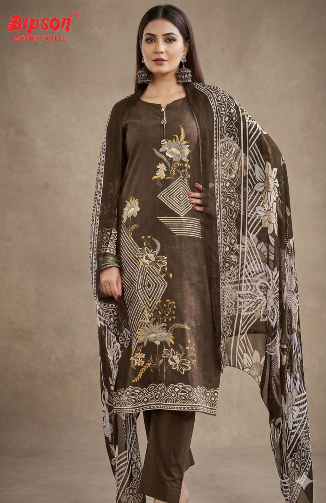 Kaveri Bipson Prints Cambric Cotton Readymade Pant Style Suits Exporter India