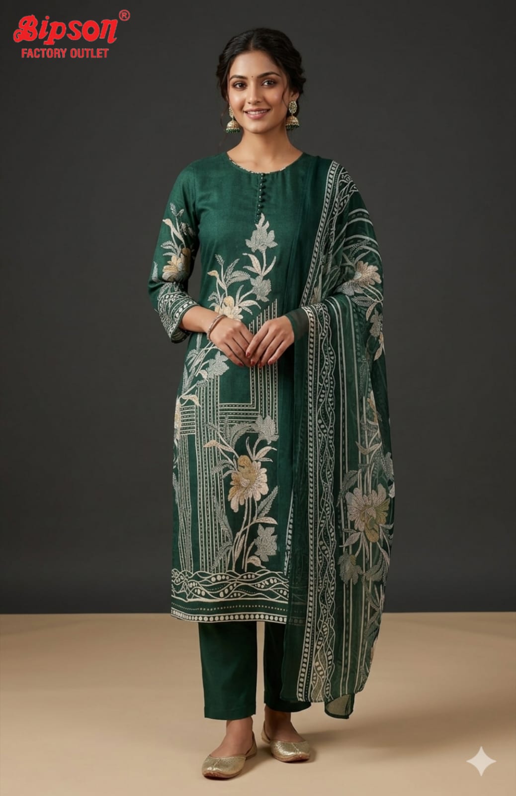 Kaveri Bipson Prints Cambric Cotton Readymade Pant Style Suits Exporter India