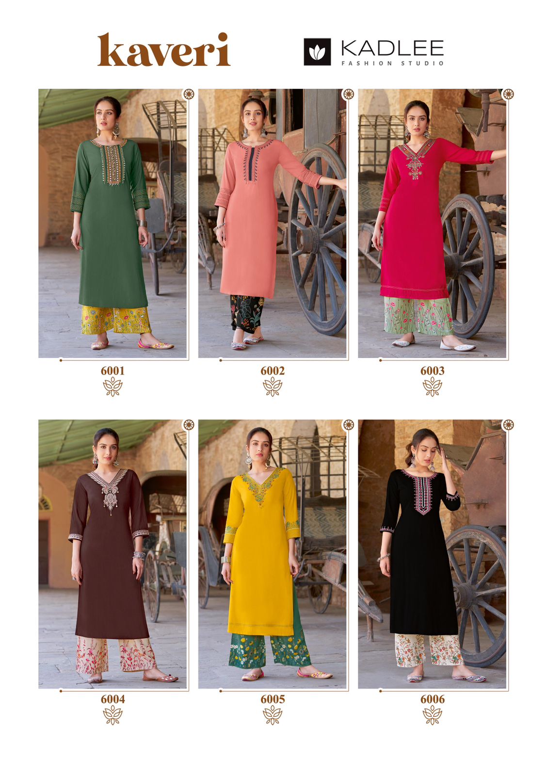 Kaveri Kadlee Heavy Rayon Kurti Plazzo Set