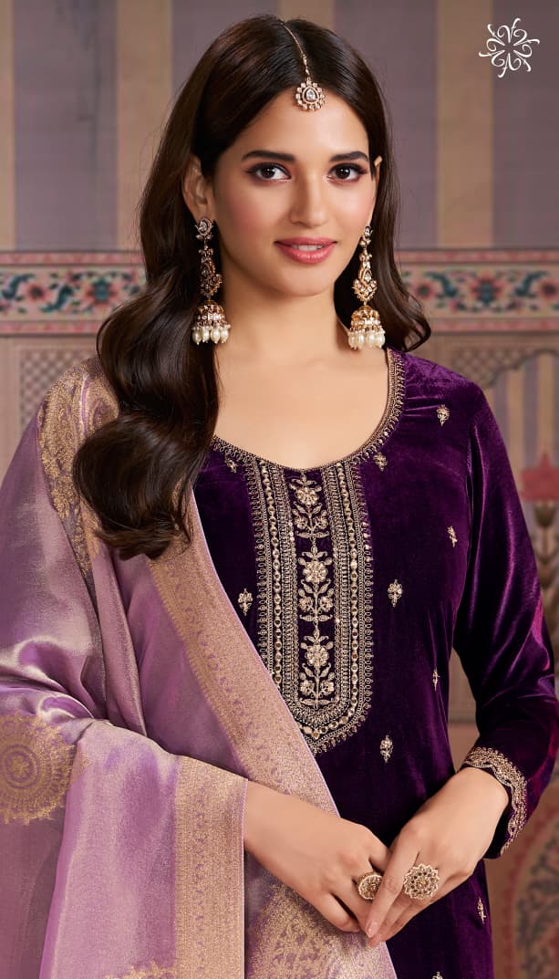 Kaveri Kuleesh Vinay Fashion Llp Velvet Suits Wholesale Price