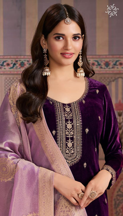 Kaveri Kuleesh Vinay Fashion Llp Velvet Suits Wholesale Price