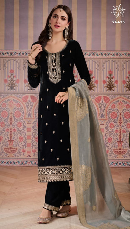 Kaveri Kuleesh Vinay Fashion Llp Velvet Suits Wholesale Price