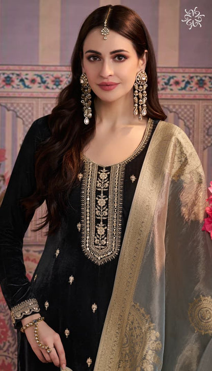 Kaveri Kuleesh Vinay Fashion Llp Velvet Suits Wholesale Price