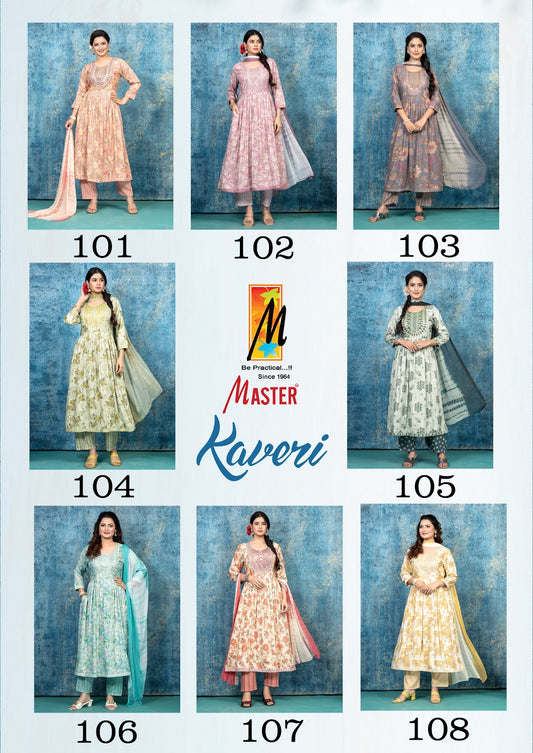 Kaveri Master Capsule Print Readymade Pant Style Suits Exporter Ahmedabad