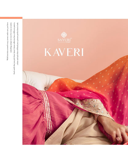 Kaveri With Kaftan Sayuri Simar Silk Readymade Sharara Suits Exporter